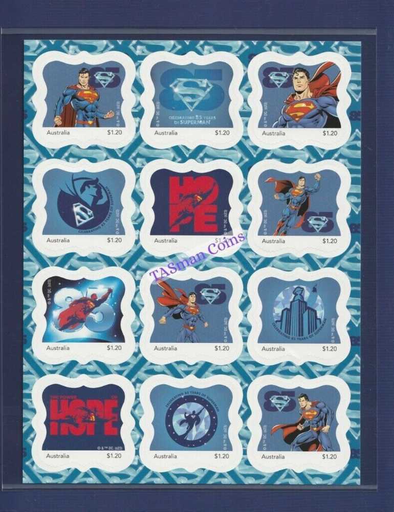 Superman 85th Anniversary Stickers & Adhesive Stamp Sheet  stamp collectible [Barcode 9349766006446] - Main Image 3