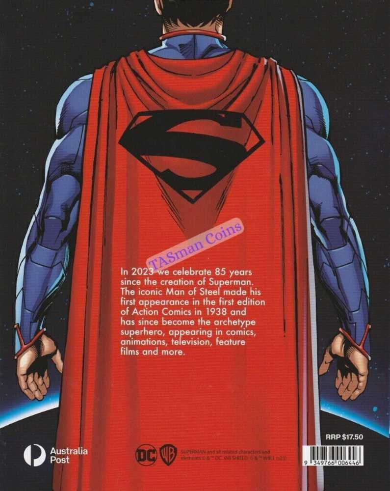 Superman 85th Anniversary Stickers & Adhesive Stamp Sheet  stamp collectible [Barcode 9349766006446] - Main Image 4