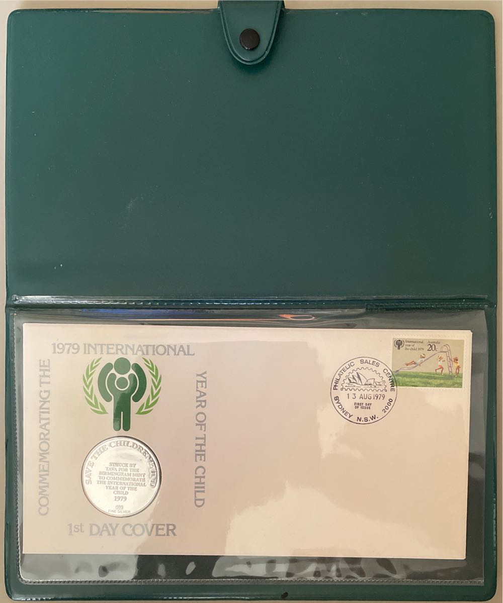 The International Year Of The Child Medallic First Day Cover  stamp collectible - Main Image 2