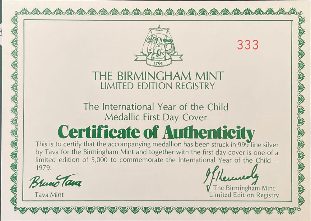 1979 International Year Of The Child  stamp collectible - Main Image 2