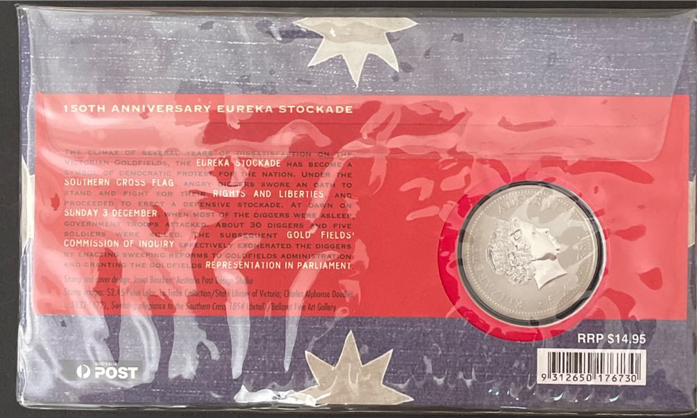 Eureka Stockade 150th Anniversary  stamp collectible [Barcode 9312650176730] - Main Image 2