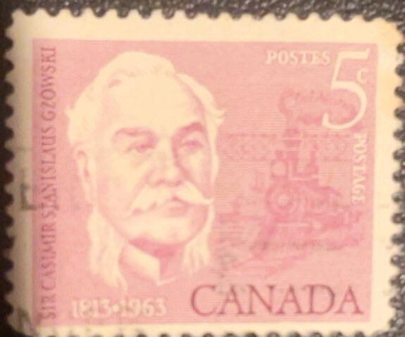 The 150th Anniversary Of The Birth Of Sir Casimir Gzowski  stamp collectible - Main Image 2