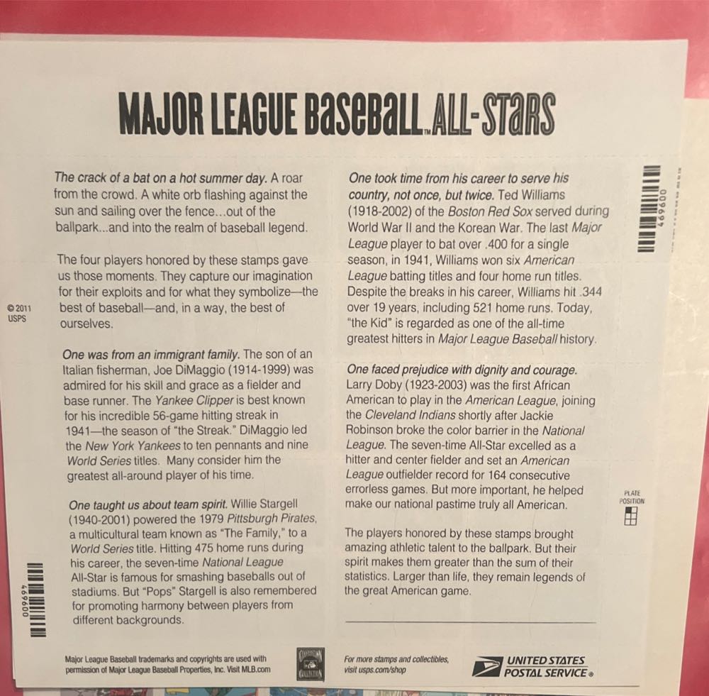 Major League Baseball All-Stars  stamp collectible - Main Image 2