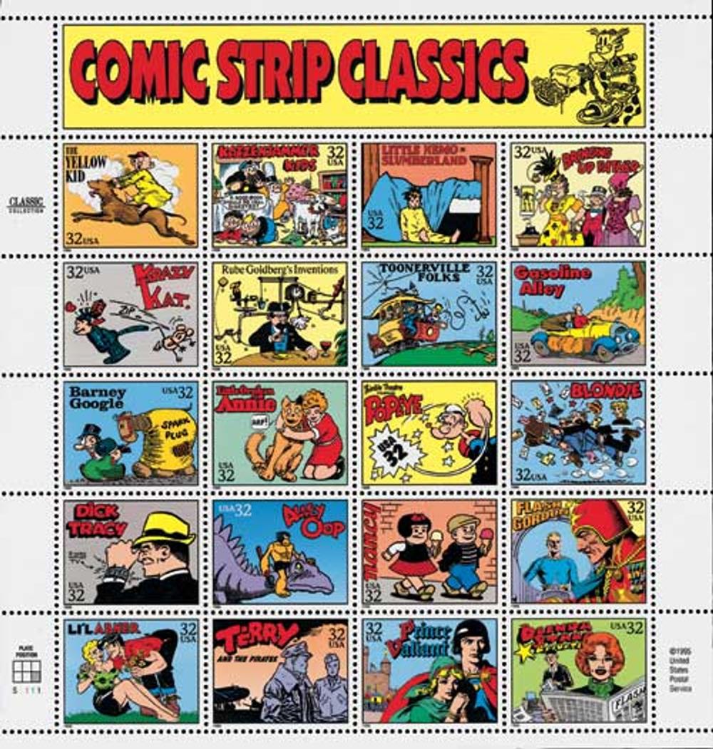 1995 32c Comic Strip Classics  stamp collectible - Main Image 2