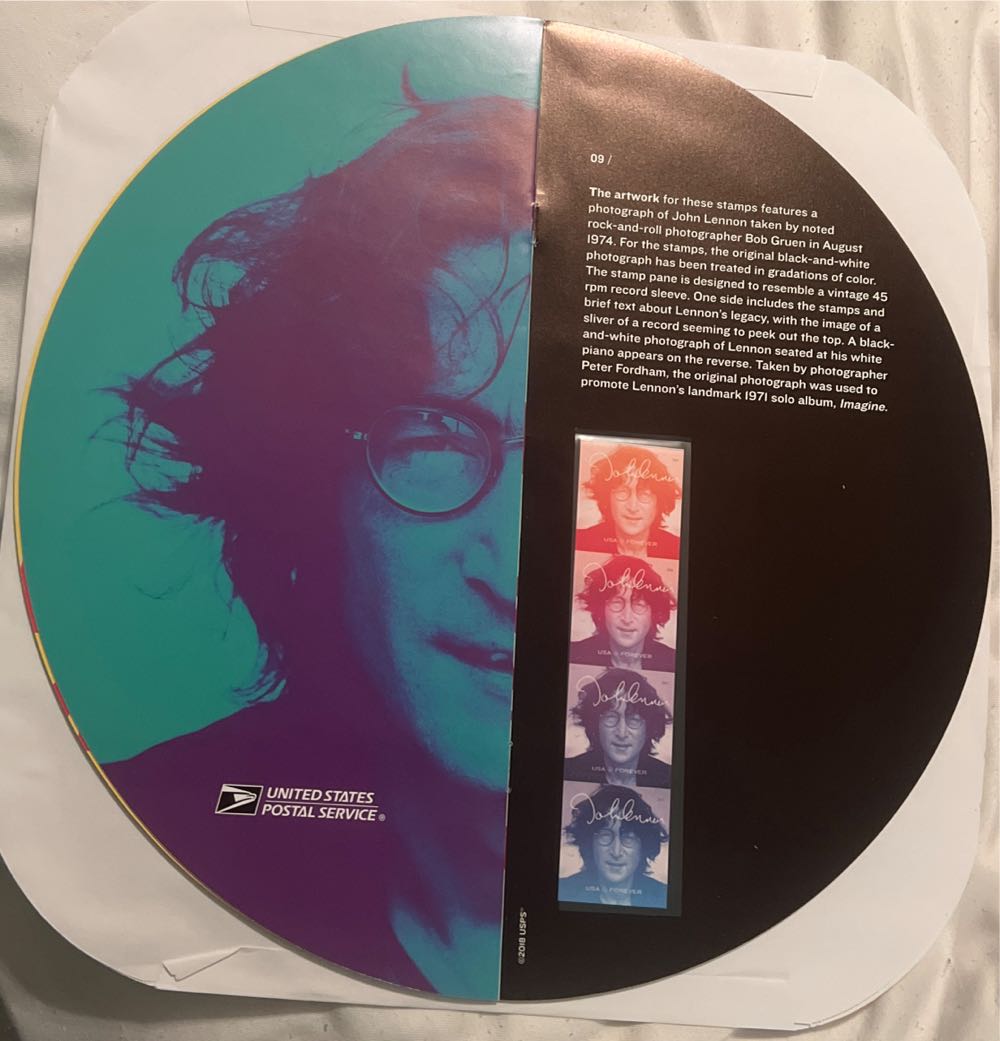 John Lennon  stamp collectible - Main Image 2