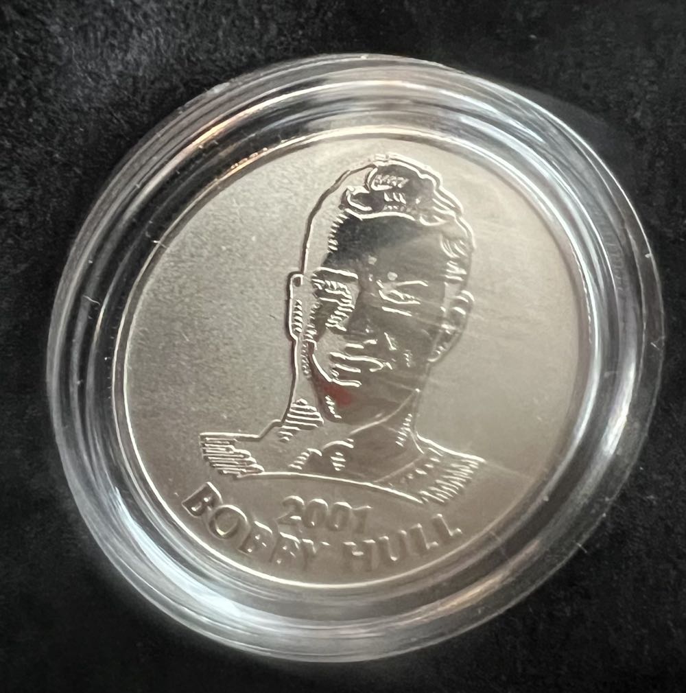 Bobby Hull NHL ALL-STARS 2001 STAMP & MEDALLION SET  stamp collectible - Main Image 3