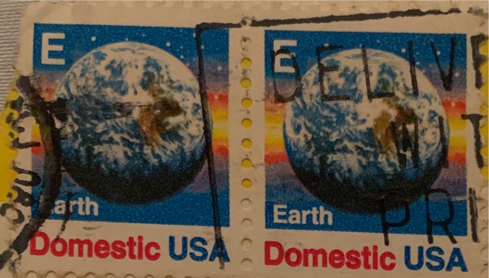 1988 E Earth  stamp collectible - Main Image 2