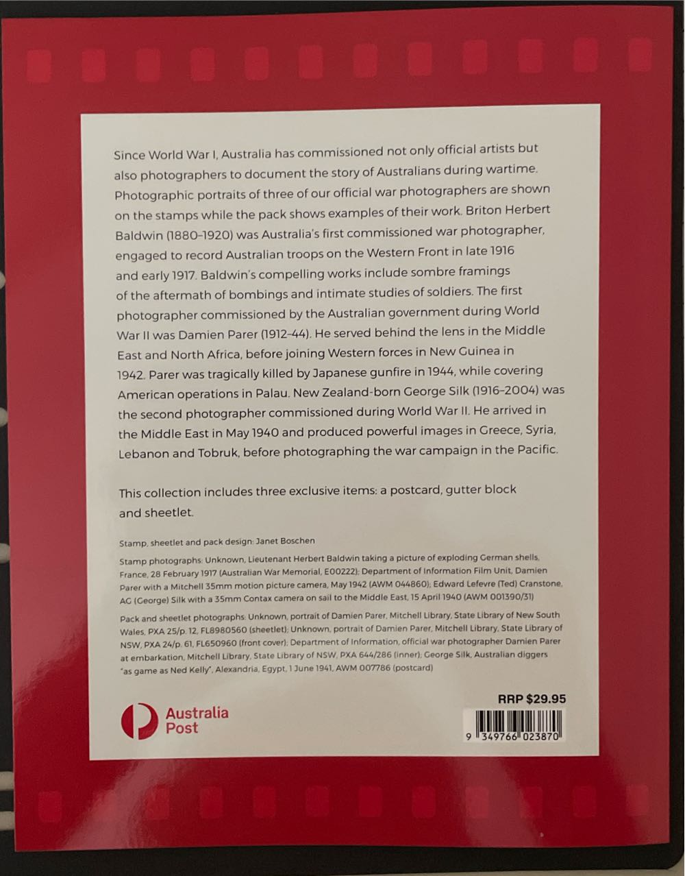 Picturing War  stamp collectible [Barcode 9349766023870] - Main Image 2