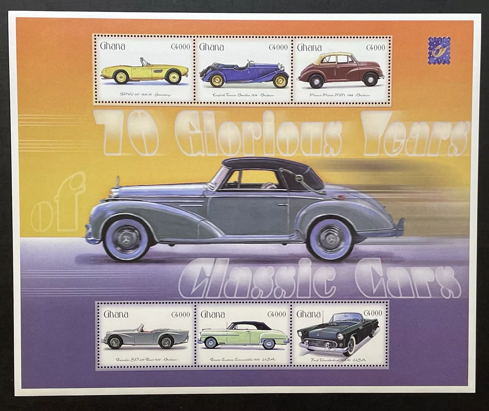 Classic Cars Brussels Exh  stamp collectible - Main Image 3