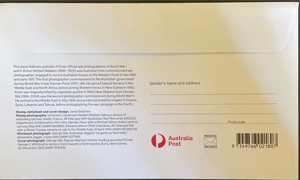 Picturing War  stamp collectible [Barcode 9349766021807] - Main Image 2