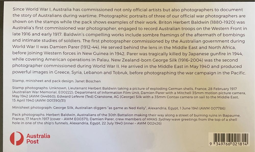 Picturing War  stamp collectible [Barcode 9349766021814] - Main Image 2