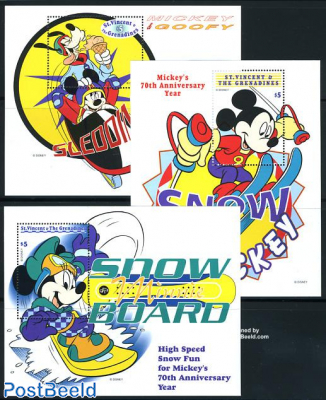 Disney winter sport  stamp collectible - Main Image 2