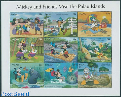 Mickey and His Friends Visit The Palau Islands   stamp collectible - Main Image 2