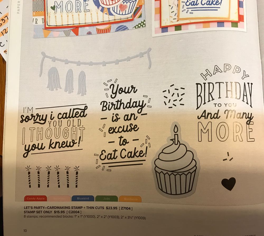 C2004 Lets Party Cardmaking  stamp collectible - Main Image 2