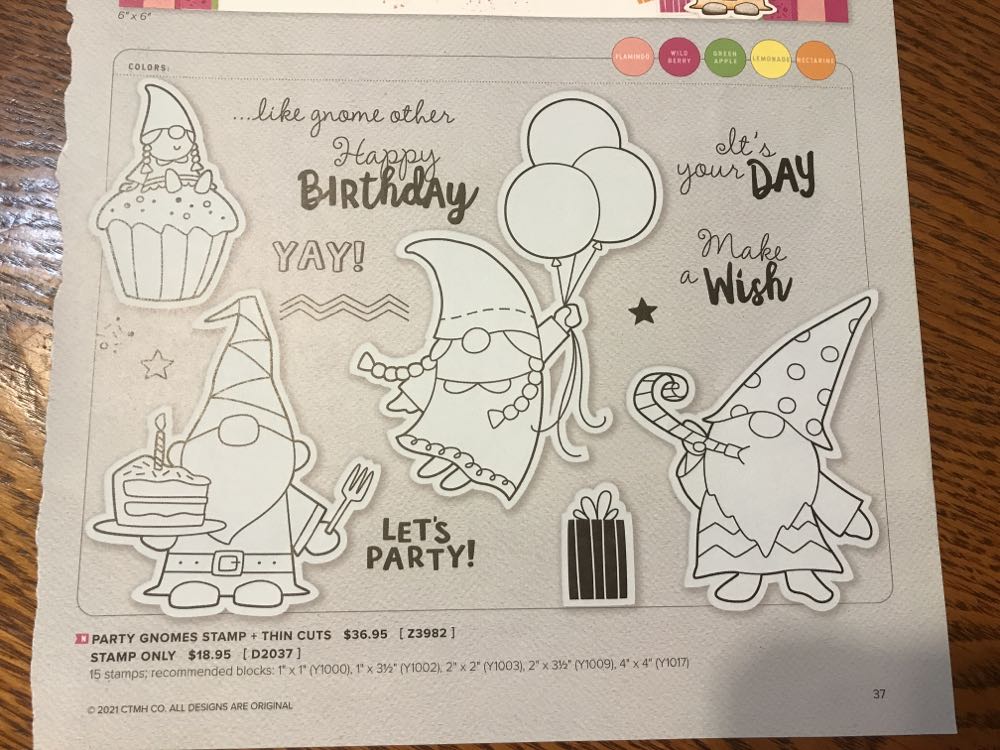 Z3982 Party Gnomes With Thin Cuts  stamp collectible - Main Image 3