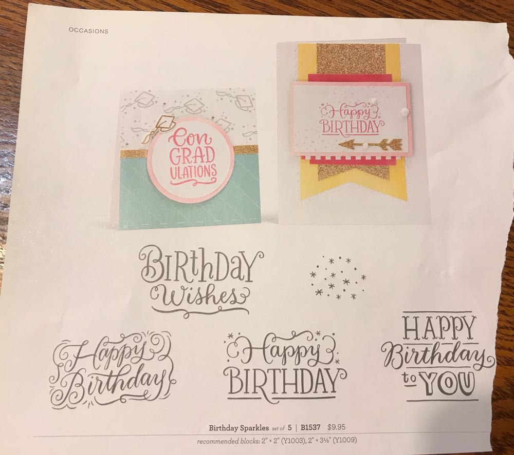 B1537 Birthday Sparkles  stamp collectible - Main Image 3