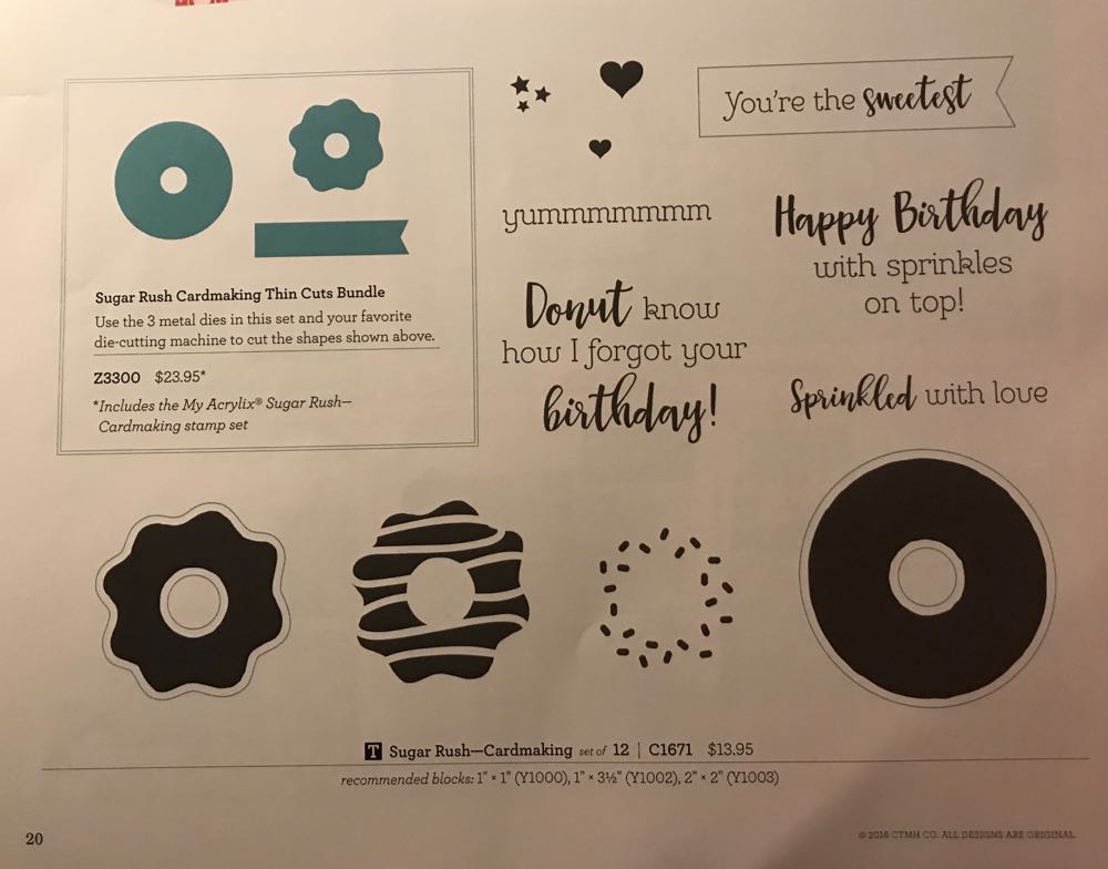 C1671 Sugar Rush Cardmaking  stamp collectible - Main Image 2