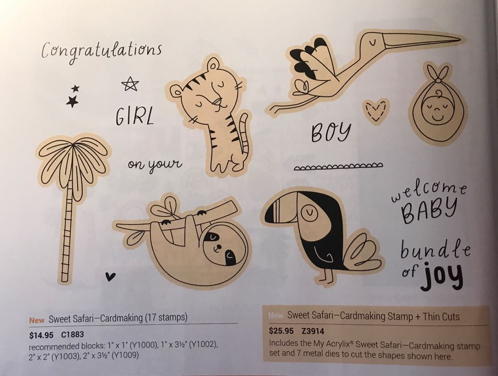 Z3914 Sweet Safari Cardmaking With Thin Cuts  stamp collectible - Main Image 2