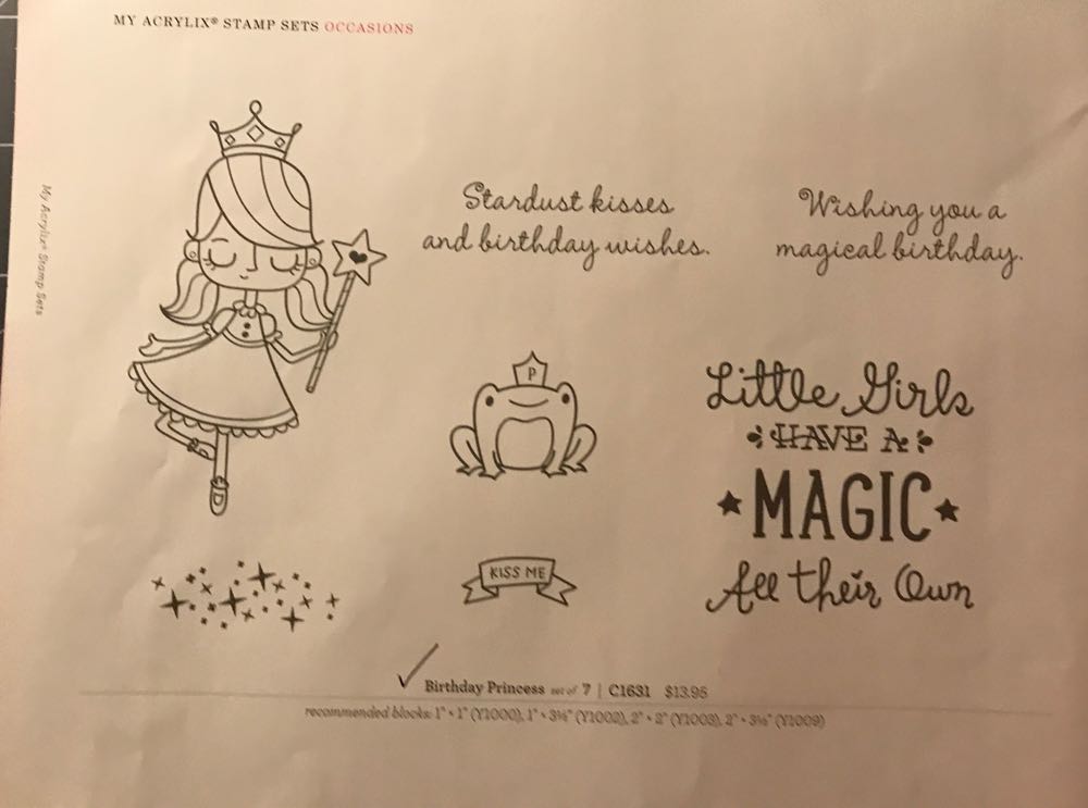 C1631 Birthday Princess  stamp collectible - Main Image 2