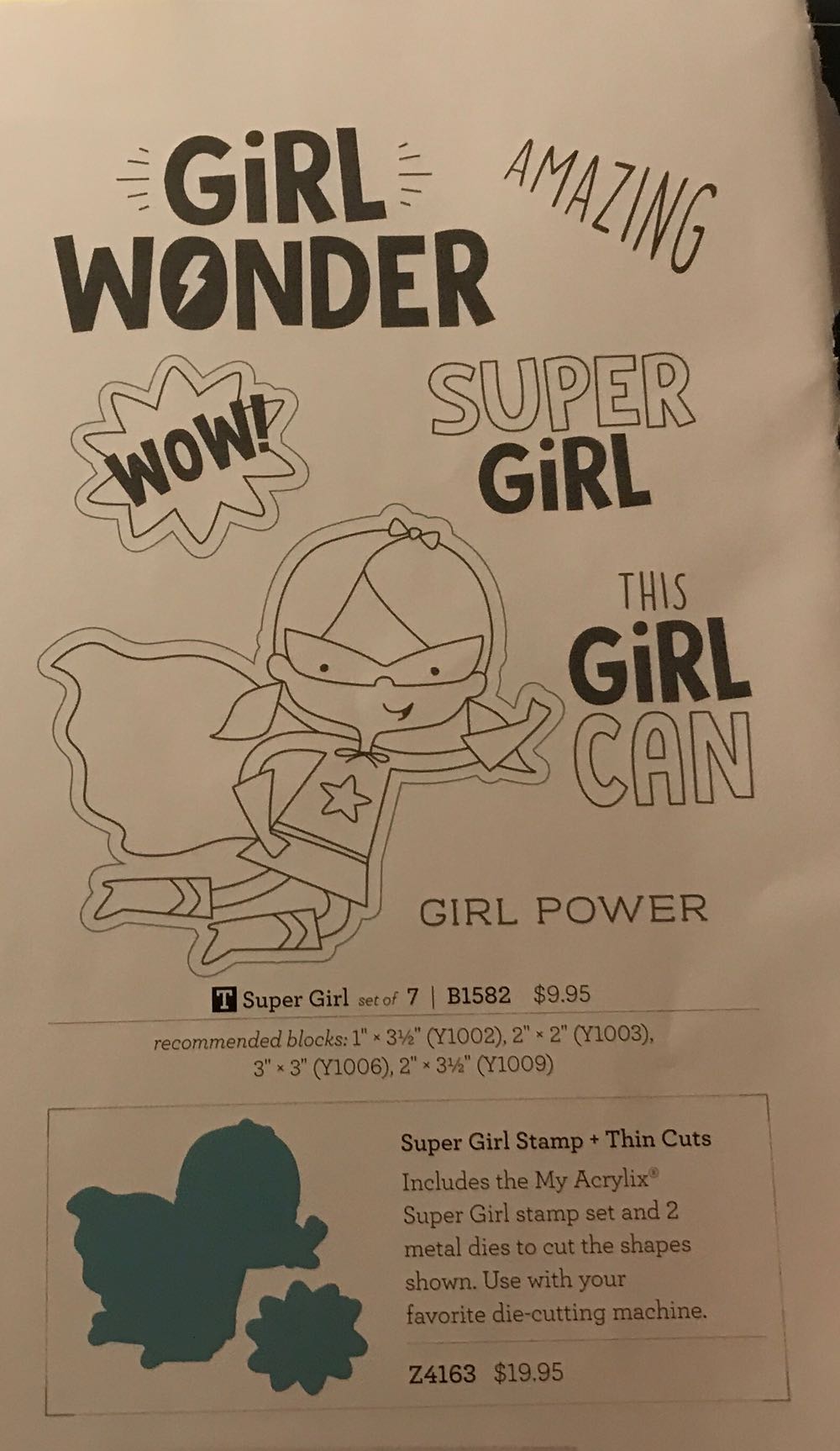 Z4163 Super Girl With Thin Cuts  stamp collectible - Main Image 3