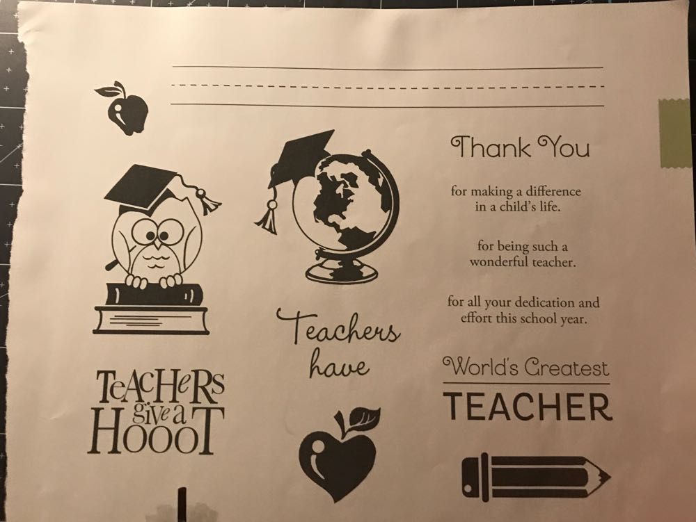 D1612 Teacher Appreciation  stamp collectible - Main Image 2