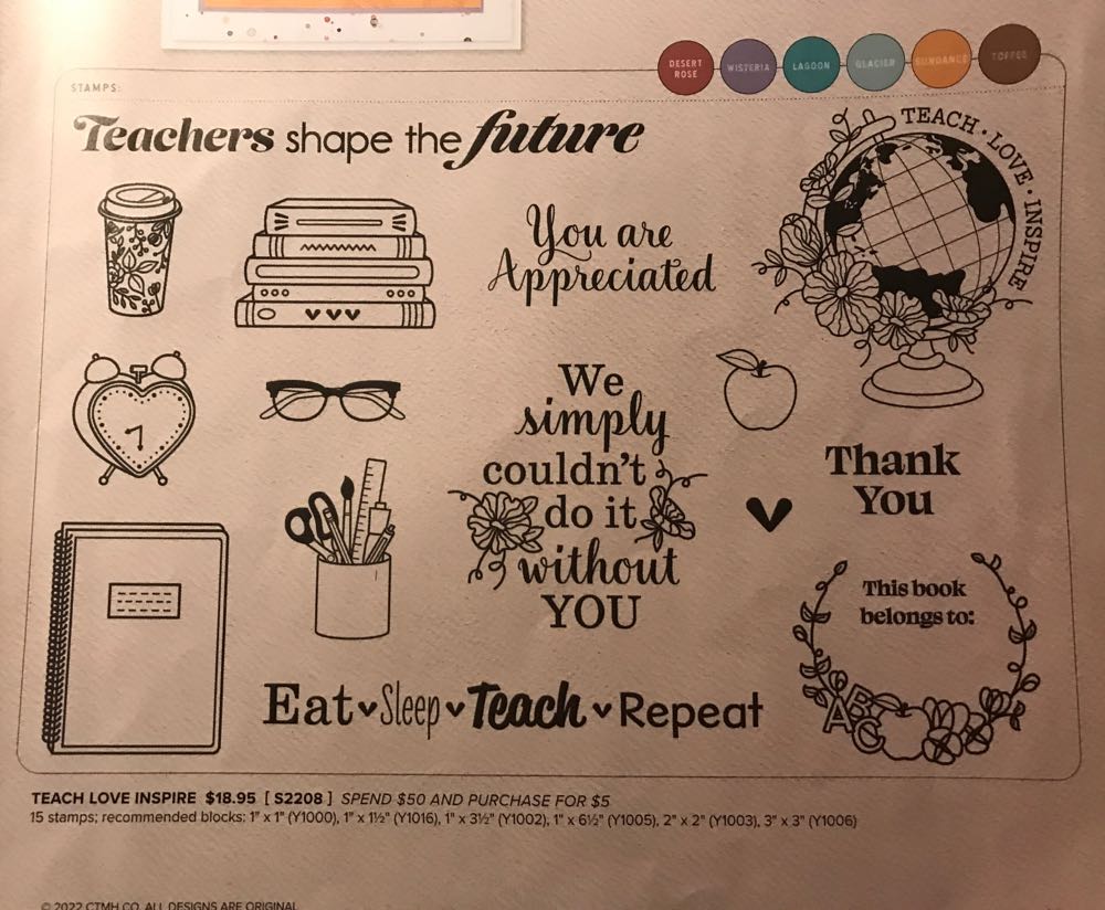 S2208 Teach Love Inspire  stamp collectible - Main Image 2