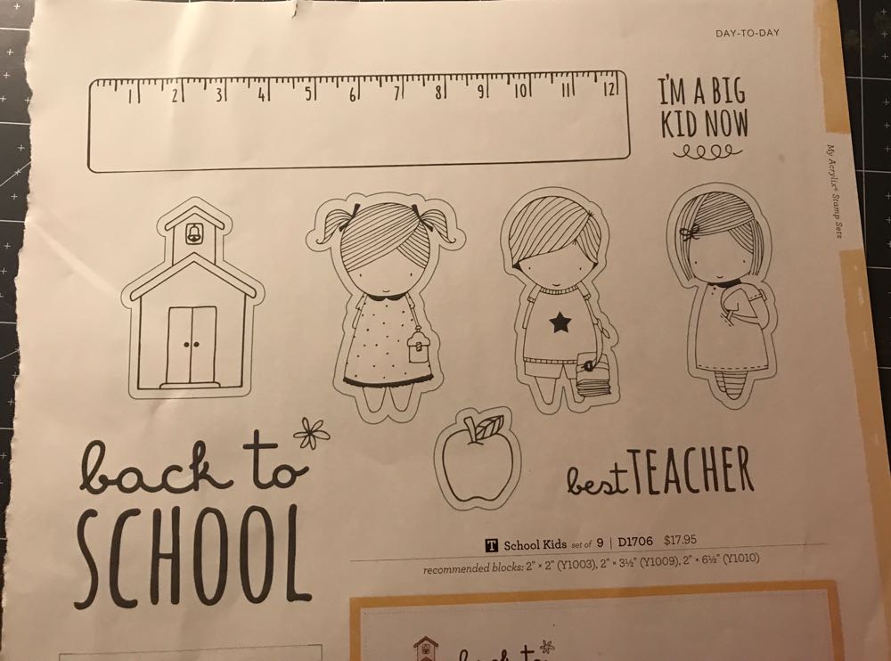 D1706 School Kids With Thin Cuts  stamp collectible - Main Image 2