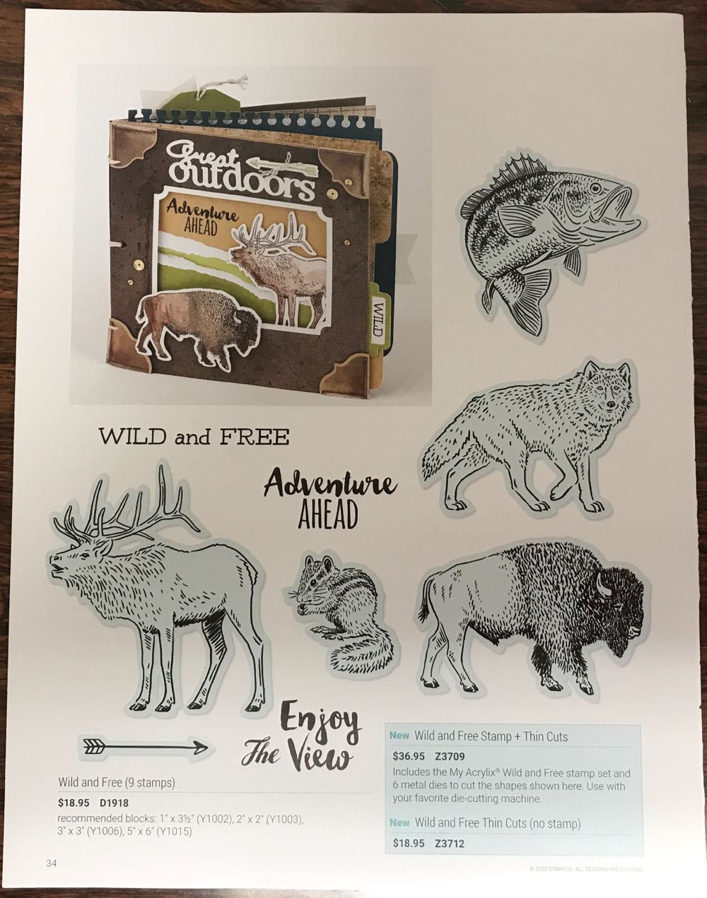 Z3709 Wild And Free With Thin Cuts  stamp collectible - Main Image 2