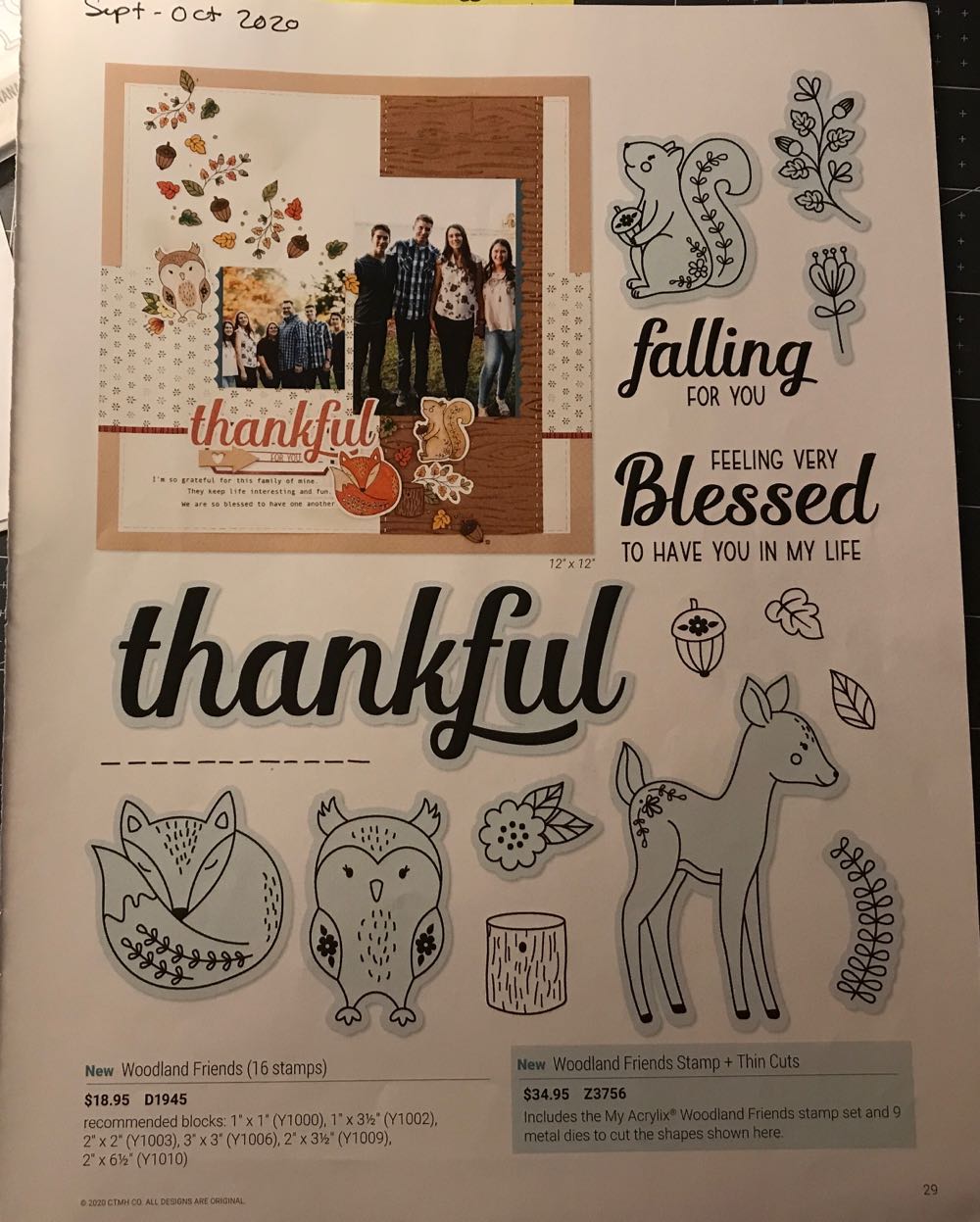 Z3756 Woodland Friends With Thin Cuts  stamp collectible - Main Image 2