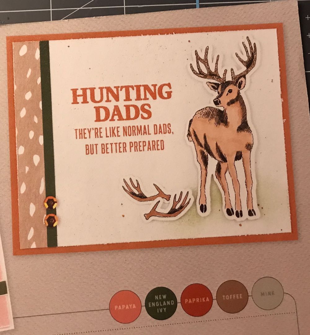 Z4329 Hunting Dads With Thin Cuts  stamp collectible - Main Image 3