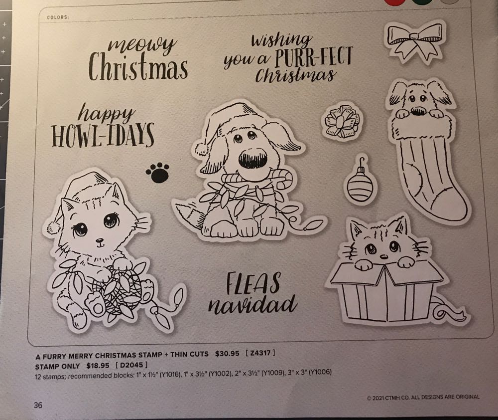 D2045 A Furry Merry Christmas   stamp collectible - Main Image 2