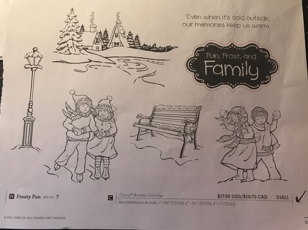 D1611 Frosty Fun  stamp collectible - Main Image 2