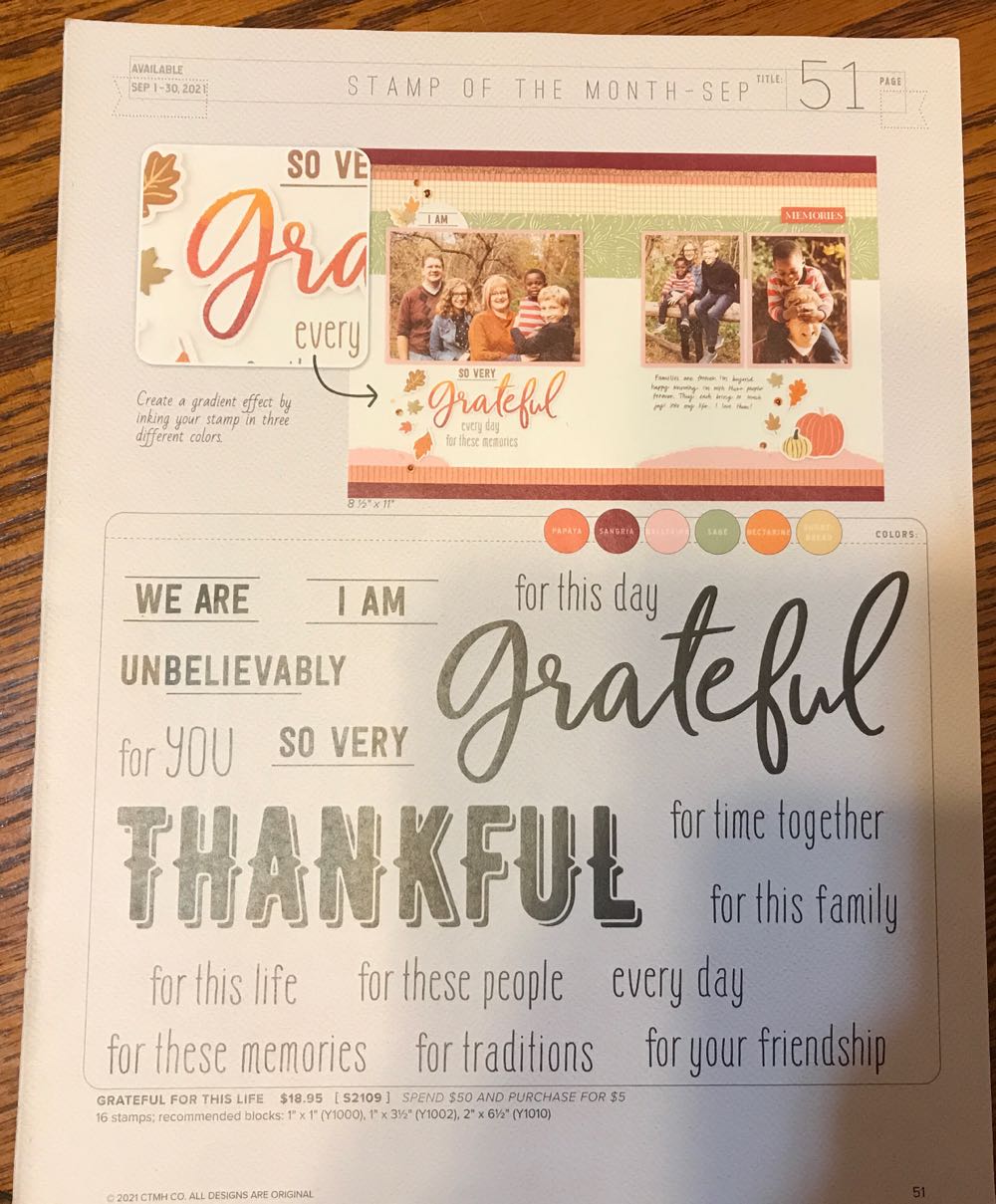 S2109 Grateful For This Life  stamp collectible - Main Image 2