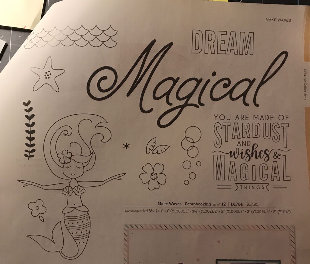 D1764 Make Waves Scrapbooking   stamp collectible - Main Image 2