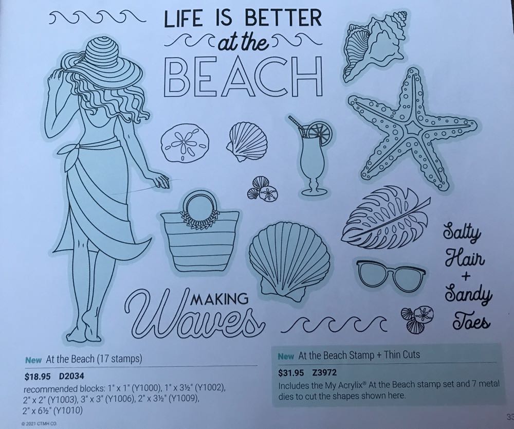 Ze972 At The Beach With Thin Cuts  stamp collectible - Main Image 2