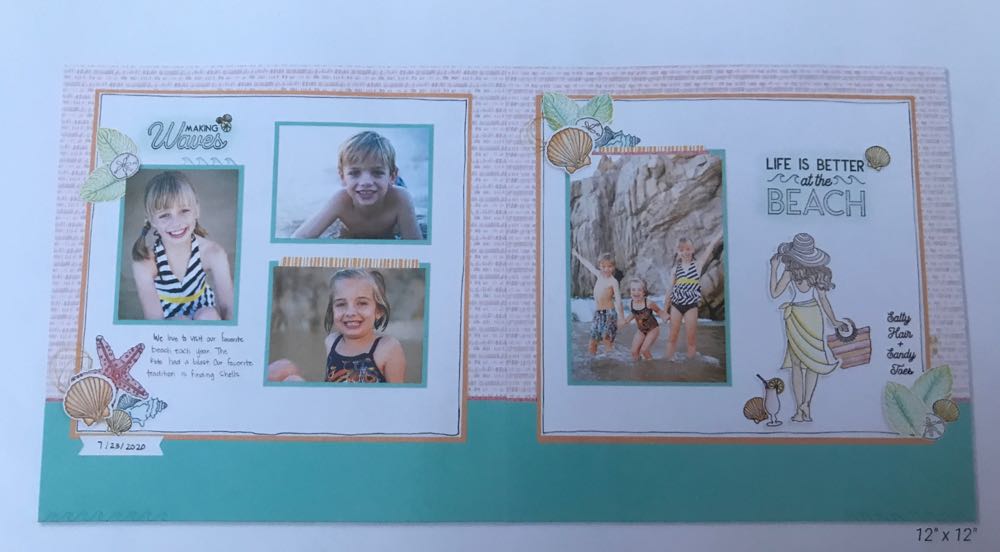 Ze972 At The Beach With Thin Cuts  stamp collectible - Main Image 3