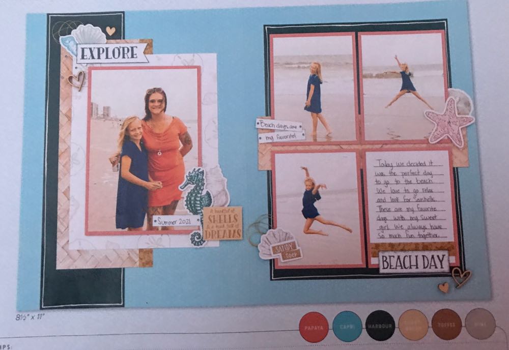 Z4443 Beach Day Treasures With Thin Cuts   stamp collectible - Main Image 3