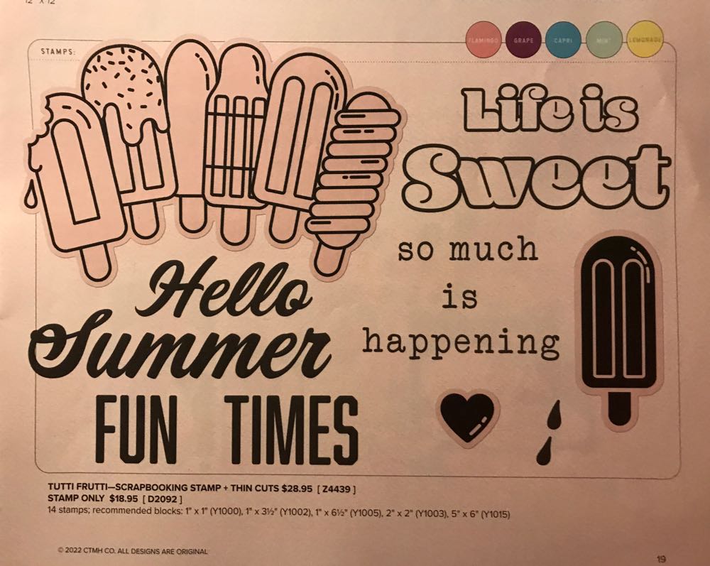 Z4439 Tutti Frutti Scrapbooking With Thin Cuts  stamp collectible - Main Image 2