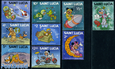 10th Anniversary of the first man on the Moon  stamp collectible - Main Image 2