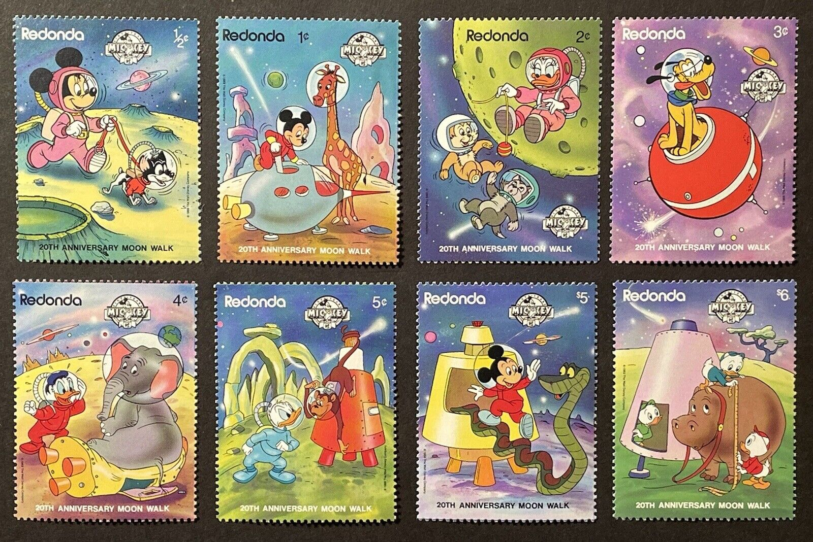 20th Anniversary of the first man on the Moon  stamp collectible - Main Image 2