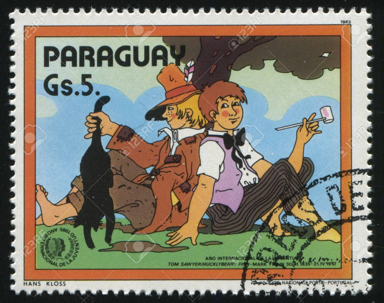  Int. Youth year, Tom Sawyer  stamp collectible - Main Image 3