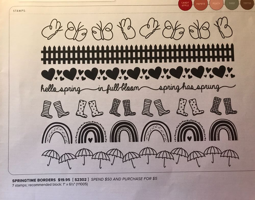 S2302 Springtime Borders  stamp collectible - Main Image 2
