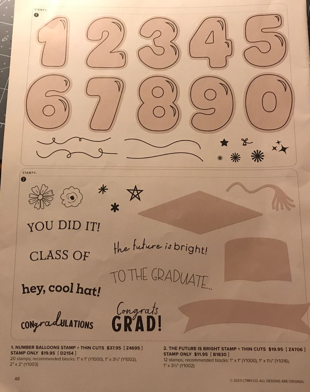 D2154 Number Balloons  stamp collectible - Main Image 2