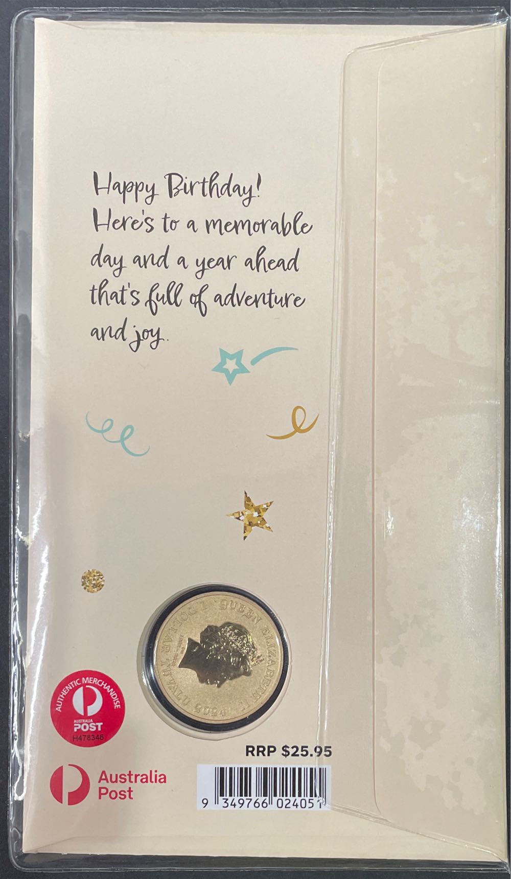 Special Occasions Happy Birthday Wishes Fdc Pnc $1 Coin  stamp collectible [Barcode 9349766024051] - Main Image 2