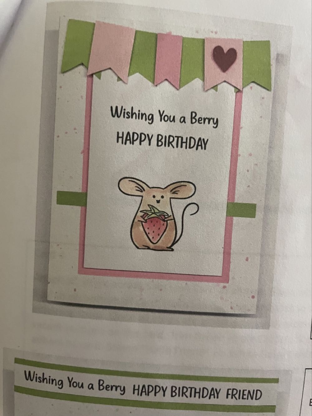 CC32333 Strawberry Mice  stamp collectible - Main Image 2