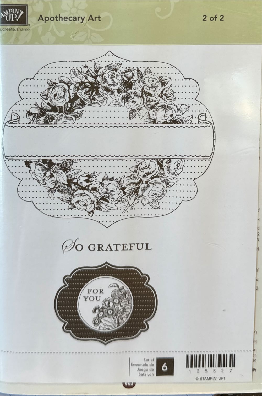 Apothecary Art 1&2 Labels Collection Dies  stamp collectible - Main Image 2