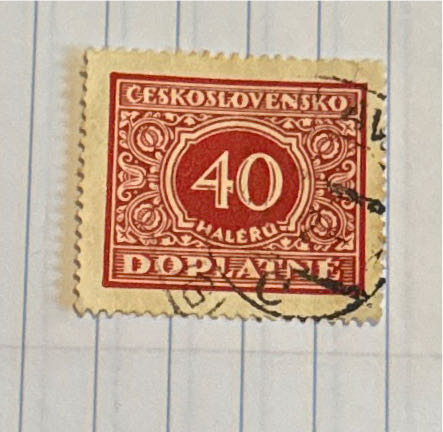 Czechoslovakia Postage Due  stamp collectible - Main Image 2