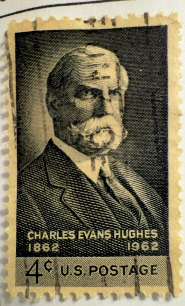 U.S.A.: 1962 Charles Evans Hughes 1862 1948  stamp collectible - Main Image 2