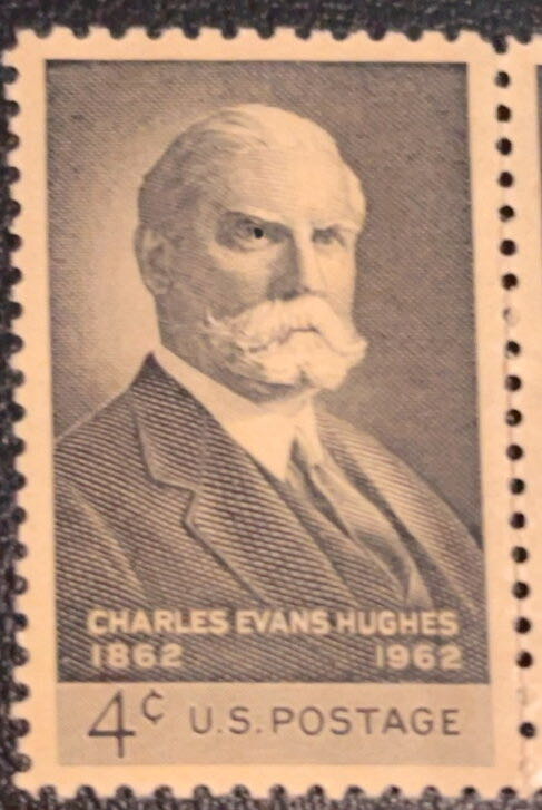 U.S.A.: 1962 Charles Evans Hughes 1862 1948  stamp collectible - Main Image 3