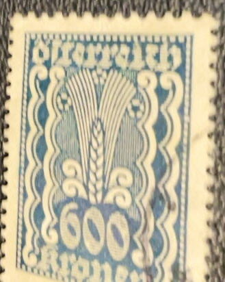 Austria 600 Kronen  stamp collectible - Main Image 2